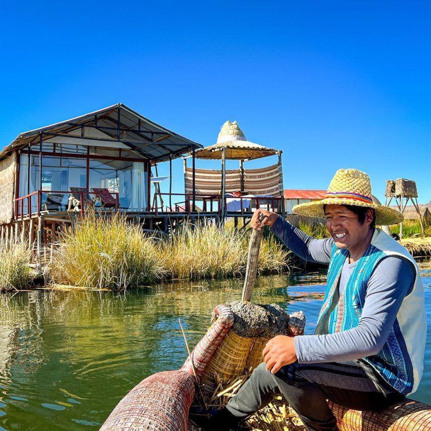 Sol Del Titicaca Lodge Uros Exterior foto